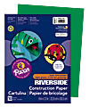 Riverside® Groundwood Construction Paper, 100% Recycled, 9" x 12", Holiday Green, Pack Of 50 1 thumbnail image