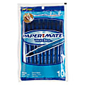 Paper Mate® Write Bros.® Grip Ballpoint Stick Pens, Medium Point, 1.0 mm, Blue Barrel, Blue Ink, Pack Of 10 1 thumbnail image