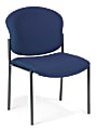 OFM Manor Series Guest Reception Chair, Navy/Black
