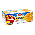 Dole Assorted Fruit In Gel Cups, 4.3 Oz, Box Of 16