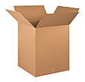 Partners Brand Corrugated Boxes, 20" x 20" x 25", Kraft, Pack Of 10