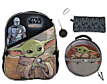 Accessory Innovations 5-Piece Kids' Licensed Backpack Set, Mandalorian