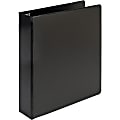 Samsill® Earth's Choice Label Holder 3-Ring Binder, 1 1/2" D-Rings, Black 1 thumbnail image