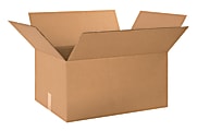 Partners Brand Corrugated Boxes, 24" x 18" x 12", Kraft, Pack Of 10