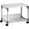 DURABLE System 48 Multifunction Trolley - 2 Shelf - 4 Casters - Plastic, Steel, Melamine Faced Chipboard (MFC) - x 23.6" Width x 17" Depth x 18.8" Height - Metal Frame - Gray - 1 Each