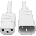 Eaton Tripp Lite Series Heavy-Duty PDU Power Cord, C13 to C14 - 15A, 250V, 14 AWG, 3 ft. (0.91 m), White - P005003AWH 1 thumbnail image