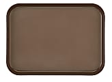 Cambro Rectangular Camtread Trays, 10" x 14", Brown, Set Of 24 Trays