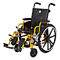 Medline Kidz Pediatric Wheelchair, Yellow 1 thumbnail image