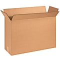Partners Brand Corrugated Boxes, 25 1/8" x 8 3/8" x 17 1/2", Kraft, Pack Of 15
