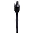 Dixie Medium-weight Disposable Forks Grab-N-Go by GP Pro - 100 / Box - 10/Carton - Fork - 1000 x Fork - Black
