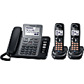 Panasonic® KX-TG9472B DECT 6.0 Expandable Cordless Phone System With Digital Answering System
