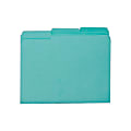 Smead® Interior Folders, Letter Size, Aqua, Box Of 100 1 thumbnail image