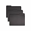 Smead® 1/3-Cut Interior Folders, Letter Size, Black, Box Of 100 1 thumbnail image