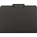 Smead® 1/3-Cut Interior Folders, Letter Size, Black, Box Of 100