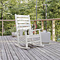 Flash Furniture Manchester All-Weather Rocking Chair, White 1 thumbnail image