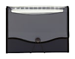 Office Depot® Brand Clearview Expanding File, 2-1/2" Expansion, Letter Size, Black 1 thumbnail image