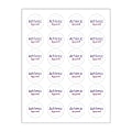 Custom Printed 3-Color Laser Sheet Labels And Stickers, 1-11/16" Round Circle, 24 Labels Per Sheet, Box Of 100 Sheets 1 thumbnail image