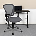 Flash Furniture Mesh Mid-Back Task Chair, Gray/Black/Chrome