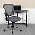 Flash Furniture Mesh Mid-Back Task Chair, Gray/Black/Chrome 1 thumbnail image
