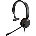 Jabra EVOLVE 30 II UC Mono Headset - Mono - Mini-phone (3.5mm) - Wired - Over-the-head - Monaural - Supra-aural - Noise Canceling - Black 1 thumbnail image