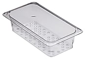 Cambro Camwear GN 1/3 Size 3" Colander Pans, Clear, Set Of 6 Pans 1 thumbnail image