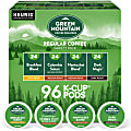 Green Mountain Coffee® Single-Serve Coffee K-Cup®, Regular Variety Pack, Carton of 96,  4 x 24 Per Box