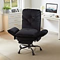 Bestier Ergonomic PU Leather High-Back Cross-Legged Executive Office Chair, Black 1 thumbnail image