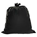 Genuine Joe 1.5 mil Trash Bags, 60 gal, 39"H x 56"W, Brown, 50 Bags