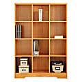 Realspace® Magellan 12-Cube Bookcase, Honey Maple