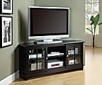 Monarch Specialties TV Stand For Flat-Panel TVs Up To 60", 27"H x 60"W x 18"D, Midnight Black