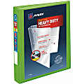 Avery® Heavy-Duty View 3-Ring Binder With Locking One-Touch EZD™ Rings, 1" D-Rings, 42% Recycled, Chartreuse