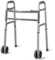 Medline Guardian Bariatric Folding Walker, 5" Wheels, Gray 1 thumbnail image