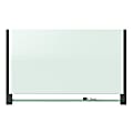 Quartet® Evoque™ Magnetic Unframed Glass Marker Whiteboard, 74" x 42", White/Black