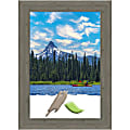 Amanti Art Fencepost Gray Wood Picture Frame, 31" x 43", Matted For 24" x 36"