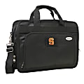 Denco Sports Luggage Expandable Briefcase With 13" Laptop Pocket, Syracuse Orange, Black