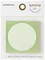 Noted by Post-it® Square Notes, 2.9 in. x 2.8 in. Green square note with light green circle, 1 Pad/Pack, 100 Sheets/Pad 1 thumbnail image