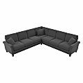 Bush® Furniture Coventry 111"W L-Shaped Sectional Couch, Charcoal Gray, Standard Delivery 1 thumbnail image