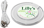 Custom Full Color Round Wireless Charger, 4" x 4" 1 thumbnail image