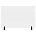LUX DIVWT Reclaim Acrylic Clamp-On Sneeze Guard Cubicle Wall Extender, 48" x 30", Clear 1 thumbnail image