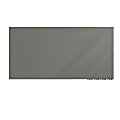 Ghent Aria Low Profile Glassboard, Magnetic, 36"H x 72"W, Smoke
