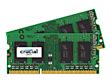 Crucial 8GB (2 x 4 GB) DDR3 SDRAM Memory Module - For Notebook - 8 GB (2 x 4GB) - DDR3-1600/PC3-12800 DDR3 SDRAM - 1600 MHz - CL11 - 1.35 V - Non-ECC - Unbuffered - 204-pin - SoDIMM - Lifetime Warranty