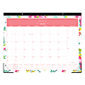2023-2024 Day Designer Monthly Academic Desk Pad Calendar, 22" x 17", Peyton White, July 2023 to June 2024, 107938-A