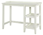 Ameriwood™ Home Eleanor 39"W Single Pedestal Computer Desk, White 1 thumbnail image