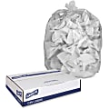 Genuine Joe High-Density Can Liners, 56 Gallons, Clear, Box Of 200