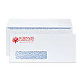 Custom #10, 1-Color Security Business Window Envelopes With Single Window, Peel & Seal, 4-1/8" x 9-1/2", White Wove, Box Of 500 1 thumbnail image