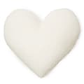 Dormify Heart Pillow, White Boucle