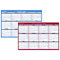AT-A-GLANCE® Reversible Erasable Monthly Wall Calendar, 48" x 32", White, January/July 2017 to December/June 2018 (PM326S28-18)