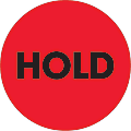 Tape Logic® Preprinted Special Handling Labels, DL1273, Hold, Round, 2", Fluorescent Red, Roll Of 500 1 thumbnail image