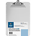 Sparco Plastic Clipboard, 8 1/2" x 12", Clear