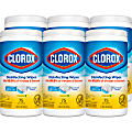 Clorox® Disinfecting Wipes, Bleach Free Cleaning Wipes – Crisp Lemon - 75 Count (Pack of 6)